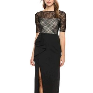 Adrianna Papell Women's Elbow Sleeve Plaid Design